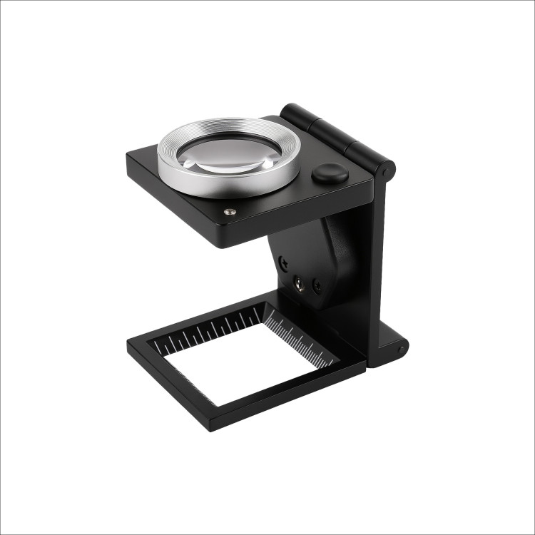 LUPA CUENTA HILOS METALICA PLEGABLE 8X