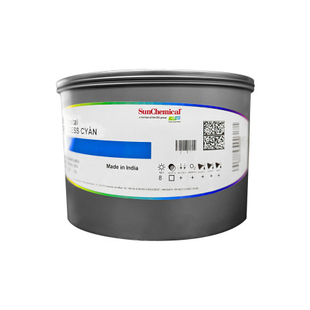 Tinta Process Sun Chemical Crystal Cyan 2.5 KG | Destek