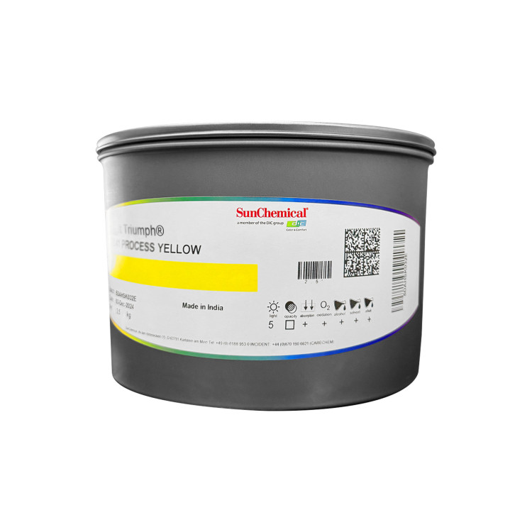 TINTA PROCESS TRIUMPH AMARILLO X 2.5 KILOS SUN CHEMICAL