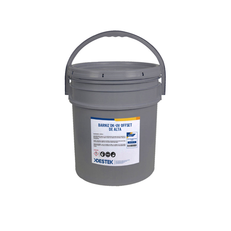 Barniz UV Offset Alta Viscosidad 20 KG | Destek Comercial