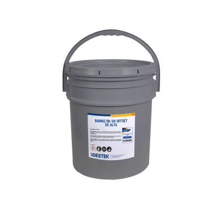 Barniz UV Offset Alta Viscosidad 20 KG | Destek Comercial