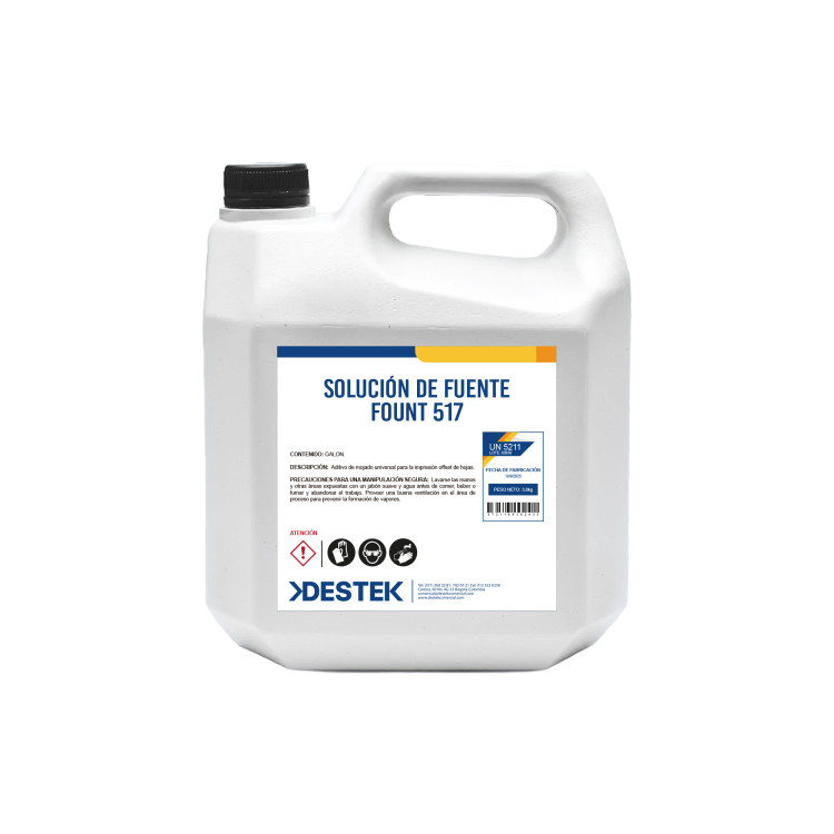 Solución de Fuente Saphira Fount 517 X Galón | Destek Comercial