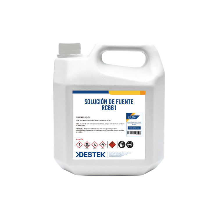 Solución de Fuente R-661 Agfa X Galón | Destek Comercial