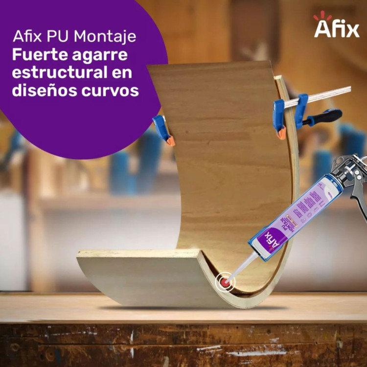 Afix Afix Montaje PU Tubo 310ml Adhesivo | Destek Comercial
