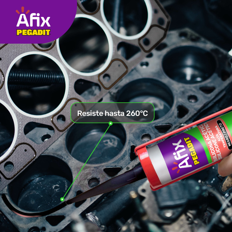 Afix Pegadit Silicona Alta Temperatura 300°C | Destek