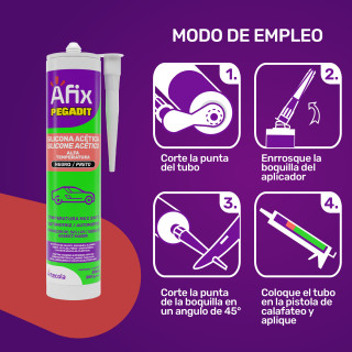 Afix Pegadit Siliconas Alta Temperatura